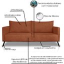 Ver imagem 3 de Sofa Aya 3 Lugares para Sala de Estar 220cm Boucle 3303 Ezz