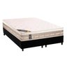 Cama Box King: Colchão Molas Castor Tecnopedic Premium + Base CRC Suede Black(193x203) - 1