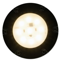 Mini Refletor LED Decorativo Econômico - Base Preta 4000K - Transparente - 110V - 1