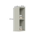 Ver imagem 3 de Armário Aéreo Cozinha 20 cm Fineze 100% MDF Areia Hp - Henn
