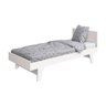 Berço Americano Multifuncional 4 em 1 Prince Branco Vira Mini Cama com Colchão e Mesa de Cabeceira - 4