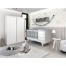 Berço Americano Multifuncional 4 em 1 Prince Branco Vira Mini Cama com Colchão e Mesa de Cabeceira - 6