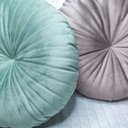 Ver imagem 5 de 2 Almofadas Redondas Rendy em Veludo Várias Cores Cor:verde Menta
