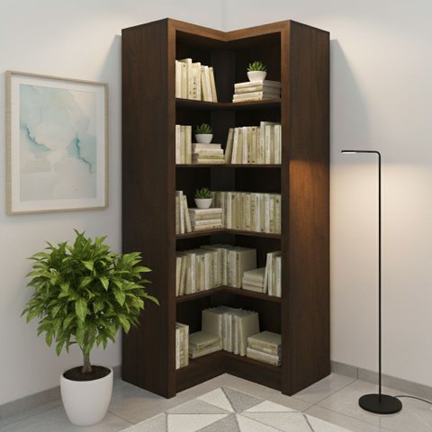 Armário de Canto Aberto com 6 Prateleira ME4132