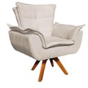 Ver imagem 6 de Kit 01 Namoradeira e 02 Poltronas Opala Suede Bege