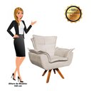 Ver imagem 7 de Kit 01 Namoradeira e 02 Poltronas Opala Suede Bege