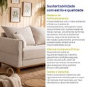 Ver mais imagens de Sofá Living 2 Lugares 180cm Linho Ananda CabeCasa MadeiraOriginals Bege/Creme