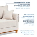 Ver imagem 5 de Sofá Living 2 Lugares 180cm Linho Ananda CabeCasa MadeiraOriginals Bege/Creme