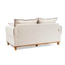 Ver imagem 4 de Sofá Living 2 Lugares 180cm Linho Ananda CabeCasa MadeiraOriginals Bege/Creme