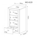 Ver imagem 4 de Gaveteiro 4 Gavetas Me4133 