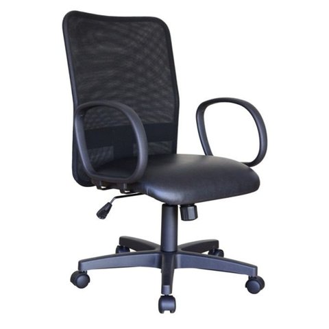 Cadeira para Escritório Encosto em Tela Mesh Peruggia Preto