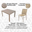 Ver imagem 3 de Jogo de Mesa Retangular para Area Gourmet com 4 Cadeiras Daniela Bege