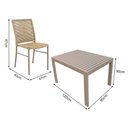 Ver imagem 4 de Jogo de Mesa Retangular para Area Gourmet com 4 Cadeiras Daniela Bege