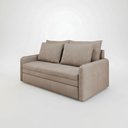 Ver imagem 2 de Sofá Cama 2 Lugares Retrátil Luven D28 4 Almofadas Soltas:Suede Capuccino