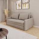 Ver imagem 1 de Sofá Cama 2 Lugares Retrátil Luven D28 4 Almofadas Soltas:Suede Capuccino