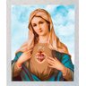 Quadro de Tecido Imaculado Coração de Maria com Moldura 73x54 cm FORNECEDOR 57 QTG-002 - 1