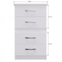 Ver imagem 7 de Conjunto para Quarto Solteiro Guarda-Roupa 3 Portas 2 Gavetas com Cômoda Espresso Móveis