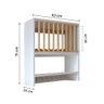 Armário Cozinha Suspenso Porta Pratos Louças e Canecas Branco - 4
