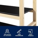 Ver imagem 6 de Estante para Livros Multiuso 3 Prateleiras Média Madeira Maciça Guará Yescasa