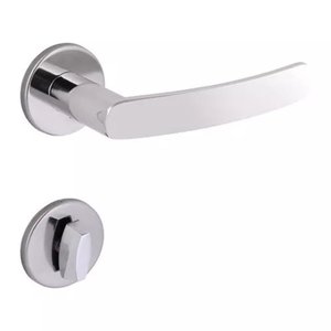 Fechadura Banheiro Brava 5086593/55 - Inox Polido Arouca