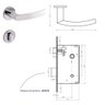 Fechadura Banheiro Brava 5086593/55 - Inox Polido Arouca - 2