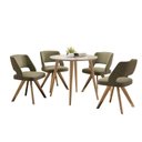 Ver imagem 5 de Mesa para Sala de Jantar Redonda 90cm Tampo em Vidro Veneza 