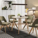 Ver imagem 4 de Mesa para Sala de Jantar Redonda 90cm Tampo em Vidro Veneza 