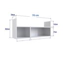 Ver imagem 3 de Nicho De Parede Livreiro Branco