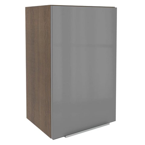 Armário Aéreo 40cm com 1 Porta Cinza Lux Madesa