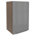 Ver imagem 1 de Armário Aéreo 40cm com 1 Porta Cinza Lux Madesa