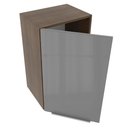 Ver imagem 4 de Armário Aéreo 40cm com 1 Porta Cinza Lux Madesa