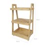Carrinho Bar Stella 85A X 50L X 35P em Madeira de Pinus - MEL - 5