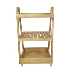 Carrinho Bar Stella 85A X 50L X 35P em Madeira de Pinus - MEL - 4