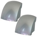 Ver imagem 1 de 2 Secadores de Mãos Automático 12 M/s Elétrico 1500w Sensor para Banheiro Cinza Importway Iwsma-12cz