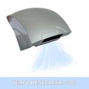 Ver imagem 7 de 2 Secadores de Mãos Automático 12 M/s Elétrico 1500w Sensor para Banheiro Cinza Importway Iwsma-12cz