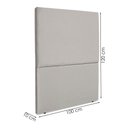 Ver imagem 3 de Cabeceira Solteiro 100 Cm com Frame Luna Suede Cinza Claro Artte
