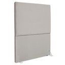 Ver imagem 1 de Cabeceira Solteiro 100 Cm com Frame Luna Suede Cinza Claro Artte