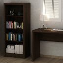 Ver imagem 7 de Estante de Livros 60CMX138CM 3 Prateleiras Marrom/Rustico