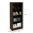 Ver imagem 5 de Estante de Livros 60CMX138CM 3 Prateleiras Marrom/Rustico