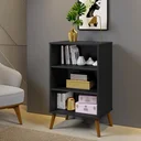 Ver imagem 4 de Sapateira Retro Luna Preto 2 Portas P/ 12 Pares -Pes de Madeira