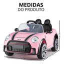 Ver imagem 4 de Carro Eletrico Esportivo com Controle 12v Rosa - Shiny Toys