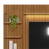 Rack para Sala com Painel Ripado para Tv 75 Pol 268cm Orizon L05 Nature Off White - Lyam Decor - 6