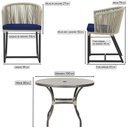 Ver imagem 5 de Mesa com 4 Cadeiras e Noronha Estofado 10 Trama Original Rami