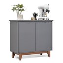 Ver imagem 5 de Aparador Bancada Sala Buffet Balcão Armário Cozinha Cantinho do Café 2 Portas Flow