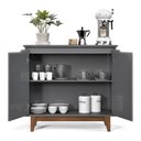 Ver imagem 6 de Aparador Bancada Sala Buffet Balcão Armário Cozinha Cantinho do Café 2 Portas Flow