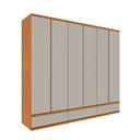 Ver imagem 2 de Guarda Roupa Casal 6 Portas 9 Gavetas Esparta Tcil Móveis