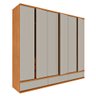 Guarda Roupa Casal 6 Portas 9 Gavetas Esparta Tcil Móveis - 5