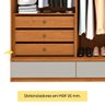 Guarda Roupa Casal 6 Portas 9 Gavetas Esparta Tcil Móveis - 11