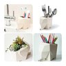 Escorredor Talheres Decorativo Cozinha Louça Elefante Cinza - 3