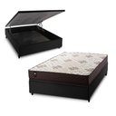 Ver imagem 1 de Conjunto Box Baú Allura Preto 138x188x65 c/ Molas Ensacadas